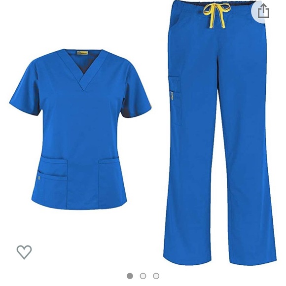 Blue Scrubs! Matching & NWOT (3 pairs) - Picture 10 of 11